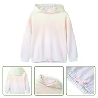 Bluzy dla dziewczynek - Bluza dziecięca - gwiezdna biel - 104 - Bluza Dziewczęca - miniaturka - grafika 1