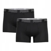 Majtki damskie - Puma Bokserki Męskie Majtki Boxer 2P Czarne R.L - miniaturka - grafika 1