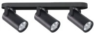Pozostałe oświetlenie - Czarna lampa sufitowa z 3 reflektorkami - Z072 F0-H60 - miniaturka - grafika 1