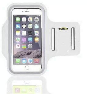 Opaska etui na ramię do biegania na telefon 4,7" - biała - Etui i futerały do telefonów - miniaturka - grafika 1