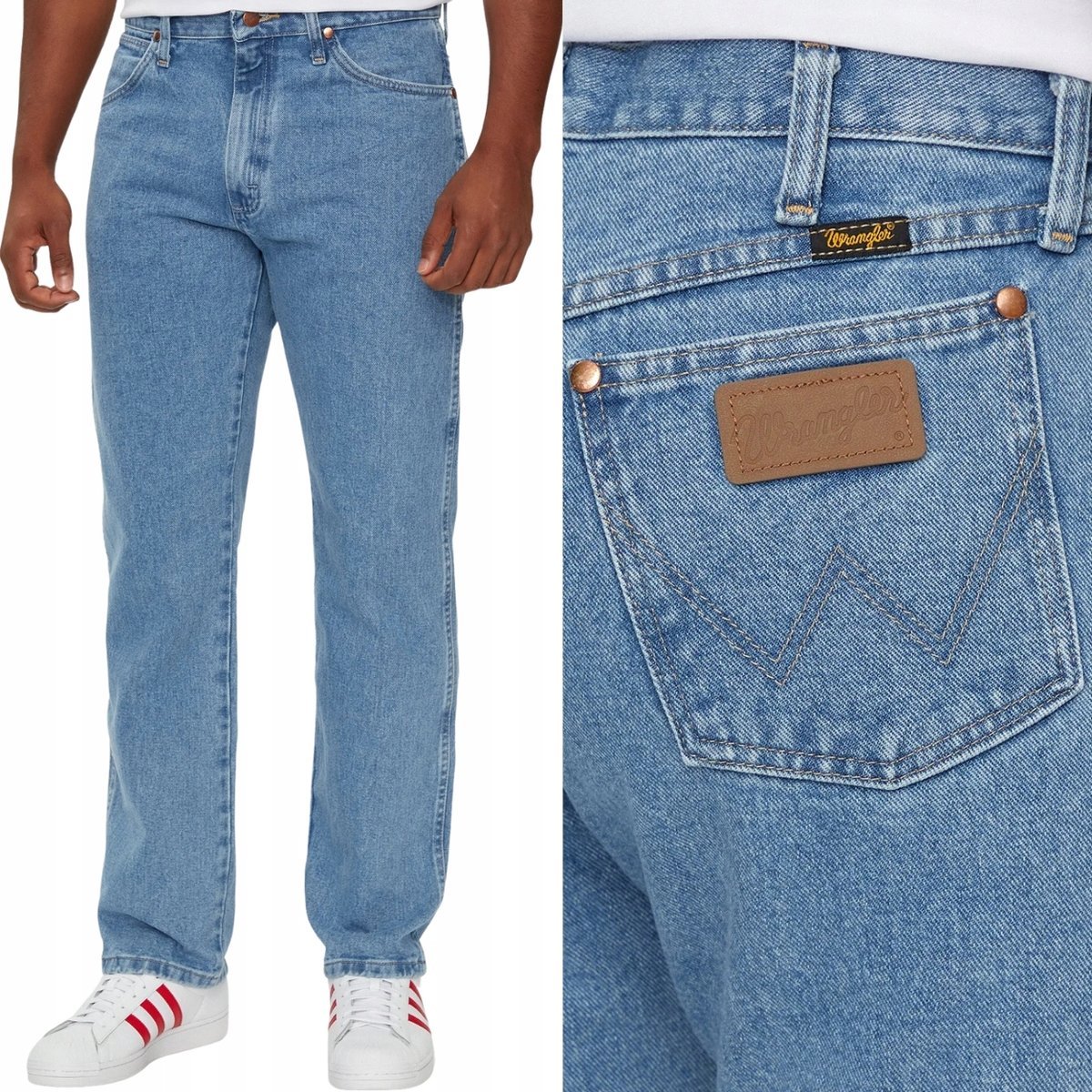 Wrangler 13MWZ COWBOY CUT Antique KLASYCZNE PROSTE SPODNIE JEANSOWE W38 L34