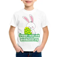 Koszulki dla dziewczynek - Średni zajączek wielkanocny - koszulka dziecięca - miniaturka - grafika 1
