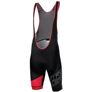 Spodenki rowerowe KROSS Rubble Bib Sho ( S) Czarno-czerwony - Spodenki rowerowe - miniaturka - grafika 1