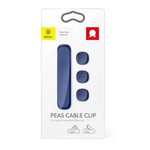 Baseus Peas magnetyczny uchwyt organizer do kabli niebieski 6953156254985 - Kable USB - miniaturka - grafika 7