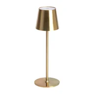 Lampy stojące - Stołowa lampa Boho ABR-LB-Z-RUSB Abruzzo metal USB dotykowa złota - miniaturka - grafika 1