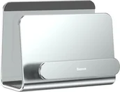 Uchwyty samochodowe do telefonów - Podstawka Baseus Metal Wall Mount Holder metal uchwyt ścienny podstawka na smartfona silver SUBG-0S uniwersalny - miniaturka - grafika 1