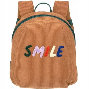 Lassig Plecak mini sztruks Little Gang Smile caramel - Plecaki szkolne i tornistry - miniaturka - grafika 3