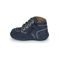 Kozaki damskie - Kickers Unisex Baby Bonzip kozaki, Niebieski Marine Perm 10, 18 EU - miniaturka - grafika 1