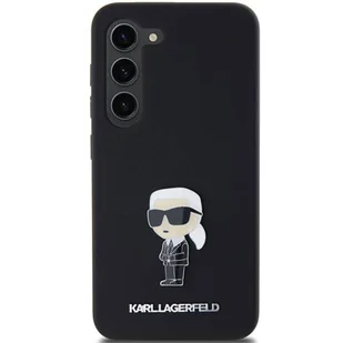 Karl Lagerfeld KLHCS23MSMHKNPK S23+ S916 czarny/black Silicone Ikonik Metal Pin - Etui i futerały do telefonów - miniaturka - grafika 8