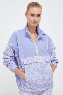 Roxy wiatrówka Bold Moves x Mizuno kolor niebieski przejściowa oversize - Kurtki damskie - miniaturka - grafika 1