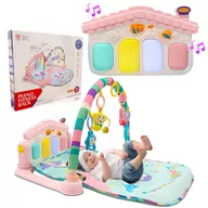 Maty edukacyjne - MATA EDUKACYJNA INTERAKTYWNA RÓŻOWY DOMEK + PIANINKO - miniaturka - grafika 1
