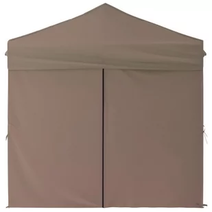 Składany namiot imprezowy ze ściankami, taupe, 2x2 m - Pawilony ogrodowe - miniaturka - grafika 5