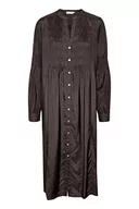 Koszulki i topy damskie - Cream Damska koszulka Midi Dress Front Buttons Długi Rękaw Jedwabny Casual, Java, 46 - miniaturka - grafika 1