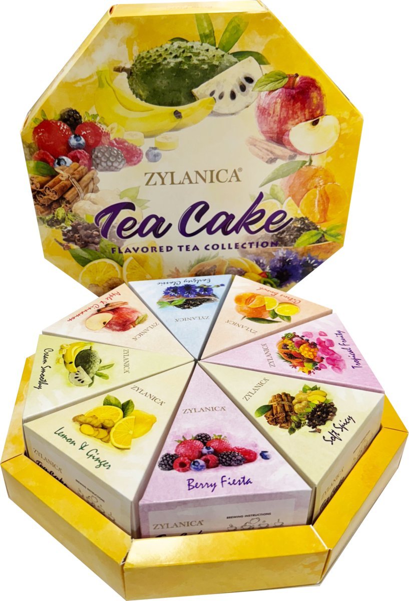 Zestaw Herbat Cejlońskich ZYLANICA TEA CAKE w piramidkach 120g Sri Lanka