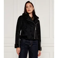 Kurtki damskie - Patrizia Pepe Dwustronna kurtka Cropped Fit - miniaturka - grafika 1