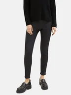 Spodnie damskie - Tom Tailor Spodnie materiałowe 1039611 Czarny Slim Fit - miniaturka - grafika 1