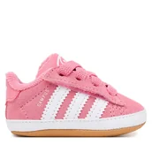 Buty dla dziewczynek - Sneakersy adidas Campus Crib JS3844 Różowy - miniaturka - grafika 1