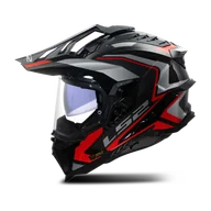Kaski motocyklowe - Kask Adventure LS2 MX701 Explorer C CzerwonyL - miniaturka - grafika 1