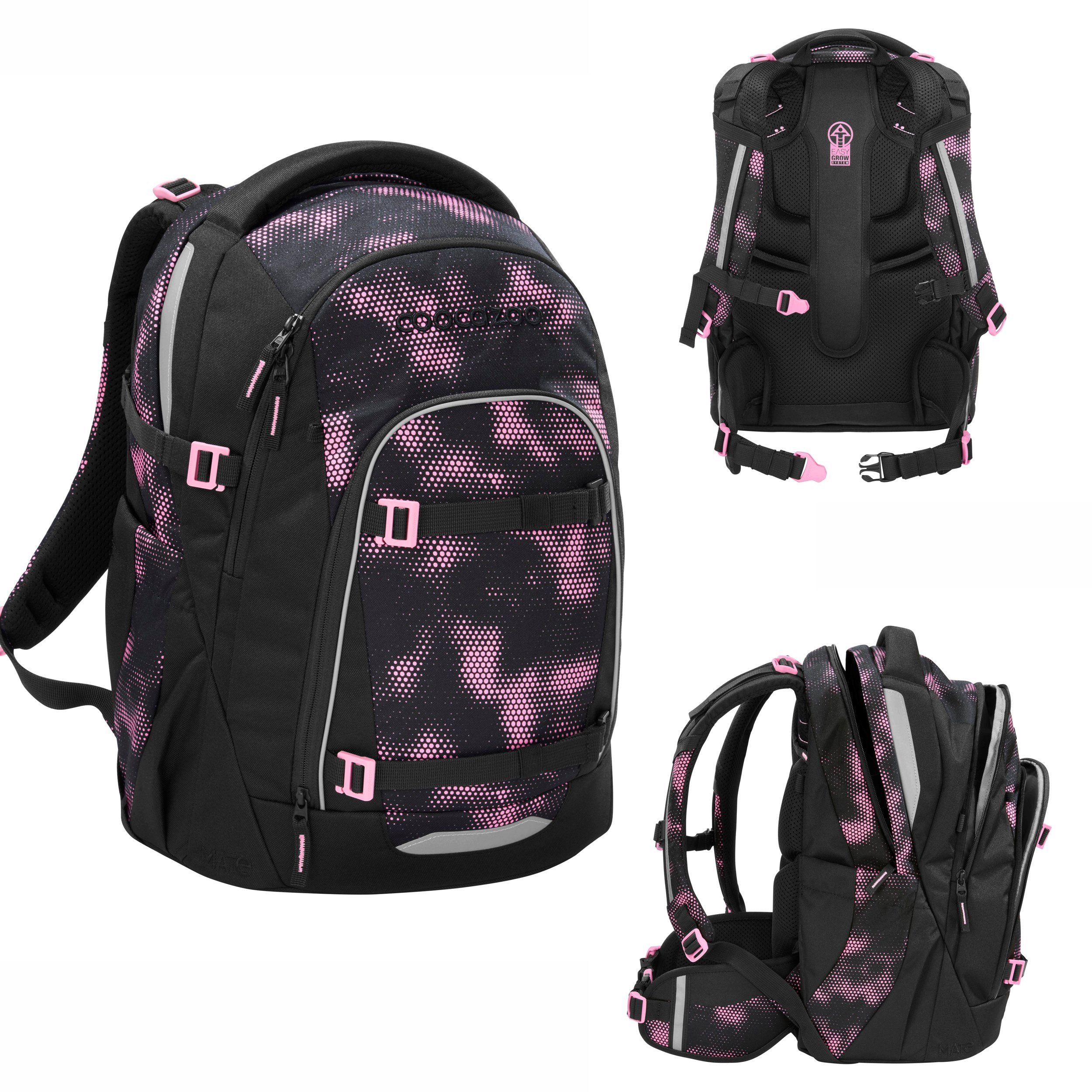 Coocazoo Plecak Szkolny Mate Pink Illusion Młodzieżowy Dziewczęcy Różowy