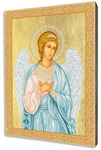 Ikona z Aniołem Stróżem-upominek religijny dla dziecka - Ikony i obrazy sakralne - miniaturka - grafika 1