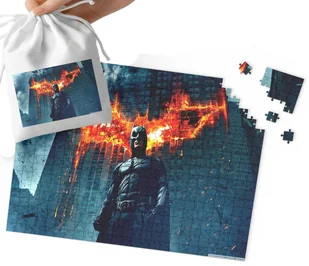 PUZZLE - BATMAN JOKER WZORY Z FILMÓW I GIER 192el + WORECZEK - Puzzle - miniaturka - grafika 1