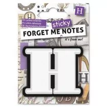 IF Forget me sticky notes kart samoprzylepne litera H - Zakładki do książek - miniaturka - grafika 2