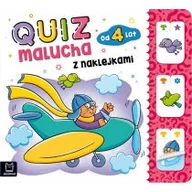Edukacja przedszkolna - Aksjomat Quiz malucha z naklejkami od 4 lat praca zbiorowa - miniaturka - grafika 1