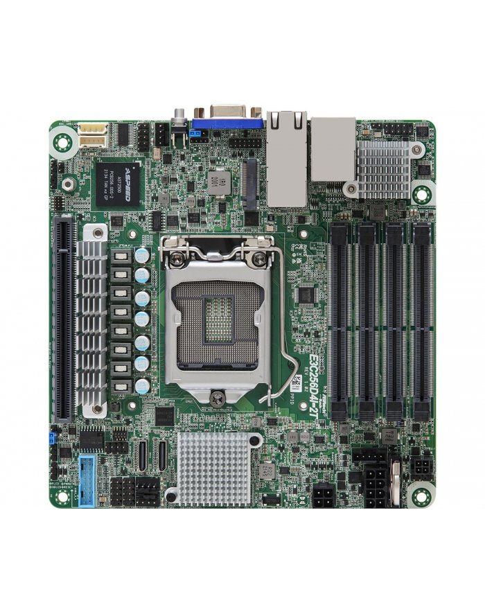 Płyta główna ASRock E3C256D4I-2T 1x LGA1200 Intel Xeon E-23XX C256 4xDIMM, SATA, 1xM2, 2x10GbE, IPMI
