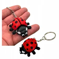 Breloki - ZAWIESZKA BRELOK BRELOCZEK DO KLUCZY PLECAKA RUCHOMA BIEDRONKA NA PREZENT - miniaturka - grafika 1