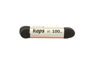 KAPS sznurowadła 100 cm 09_100_400_091 czarny, sznurowadła bawełniane, płaskie - Kaps - Akcesoria obuwnicze - miniaturka - grafika 1