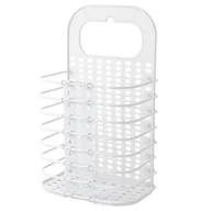 Kosze na bieliznę - Wiszący kosz na pranie - biały - miniaturka - grafika 1