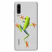 Etui i futerały do telefonów - Etui na Huawei P30, Zielona żabka - miniaturka - grafika 1