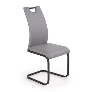 Krzesło Tapicerowane Szare Halmar K371 Popielaty - Krzesła - miniaturka - grafika 1