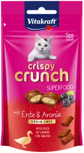 Vitakraft Vitakraft CRISPY CRUNCH z kaczką i aronią dla kota 60g 43167-uniw - Przysmaki dla kotów - miniaturka - grafika 1