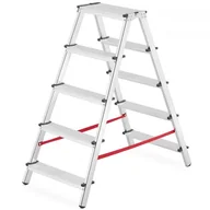 Drabiny - Drabina domowa dwustronna 2x5 stopnie HIGHER - 3,10m - miniaturka - grafika 1