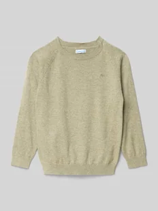 Sweter z dzianiny z prążkowanymi wykończeniami - Swetry dla chłopców - miniaturka - grafika 1