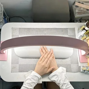 TEMU 1 Półokrągła Lampa LED do Paznokci – Zasilana USB, Regulowana Jasność z 3 Kolorami do Manicure, Przedłużania Żelu i Tatuaży Konstrukcja ze - Lampy UV do paznokci - miniaturka - grafika 1