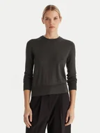 Swetry damskie - Calvin Klein Sweter LV044D370G Szary Regular Fit - miniaturka - grafika 1