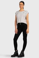 Spodnie damskie - Pepe Jeans Spodnie Jeansowe Czarne Długie Na Zamek Damskie 34/28 1Zxd4_C* T - miniaturka - grafika 1