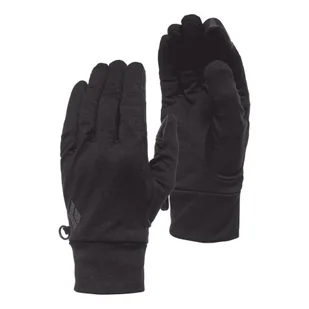 Rękawice trekkingowe męskie Black Diamond Lightweight Wooltech czarne - Rękawice narciarskie - miniaturka - grafika 1