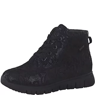 Botki damskie - Tamaris Comfort Damskie sztyblety 8-86204-29-5, czarny (Black Flower), 41 EU Weit - grafika 1