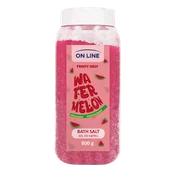 Kosmetyki do kąpieli - On Line Fruity Shot Watermelon, sól do kąpieli, 800 g - miniaturka - grafika 1
