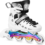 Łyżwy - Łyżworolki, wrotki, łyżwy hokejowe, wrotko-rolki świecące LED z wymienną płozą 4w1 Nils Extreme NH10905 rozmiar M 35-38 - miniaturka - grafika 1