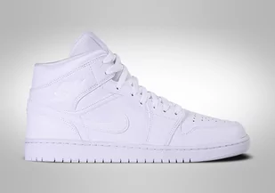 NIKE AIR JORDAN 1 RETRO MID TRIPLE WHITE 2.0 - Koszykówka - miniaturka - grafika 1