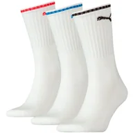 Skarpetki damskie - Skarpety Puma Sport Crew Stripe 3Pack 90794 (kolor Biały, rozmiar 43-46) - miniaturka - grafika 1