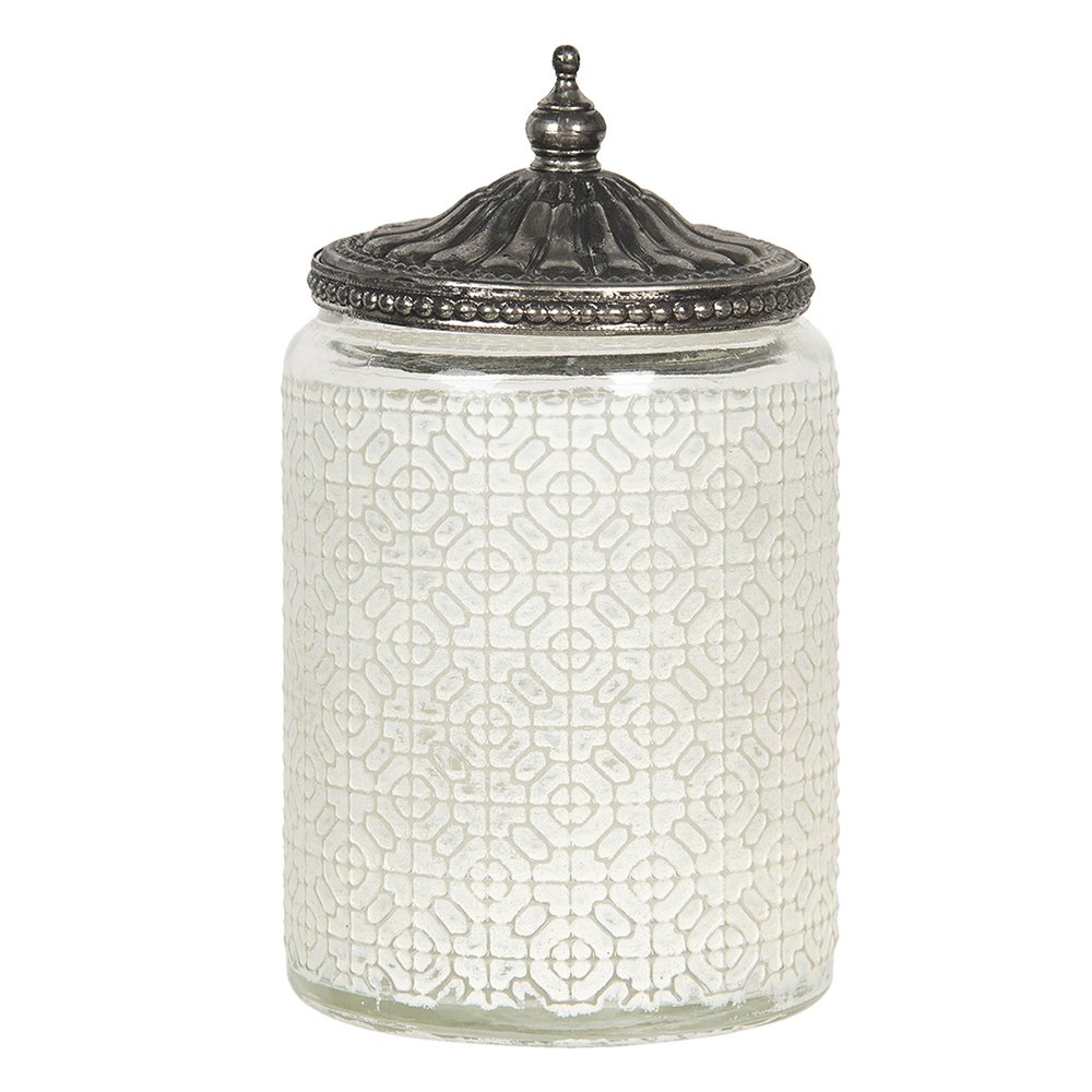 Clayre & Eef Szklany Świecznik Na Tealight z Pokrywką A 6GL2896
