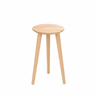 Taborety i hokery - Taboret drewniany okrągły z drewna bukowego - miniaturka - grafika 1