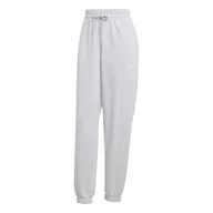Spodnie rowerowe - adidas Kobiety ESSENTIALS LINEAR FRENCH TERRY CUFFED PANTS, light grey heather/white, XL - miniaturka - grafika 1