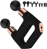 Masażery - Pistolet do masażu podwójny masażer do pleców ciała mocny 8 końcówek - miniaturka - grafika 1