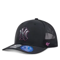 Czapki męskie - Czapka z daszkiem 47 Brand MLB New York Yankees Volcanic ’47 TRUCKER B-VOLCT17BBP Czarny - miniaturka - grafika 1